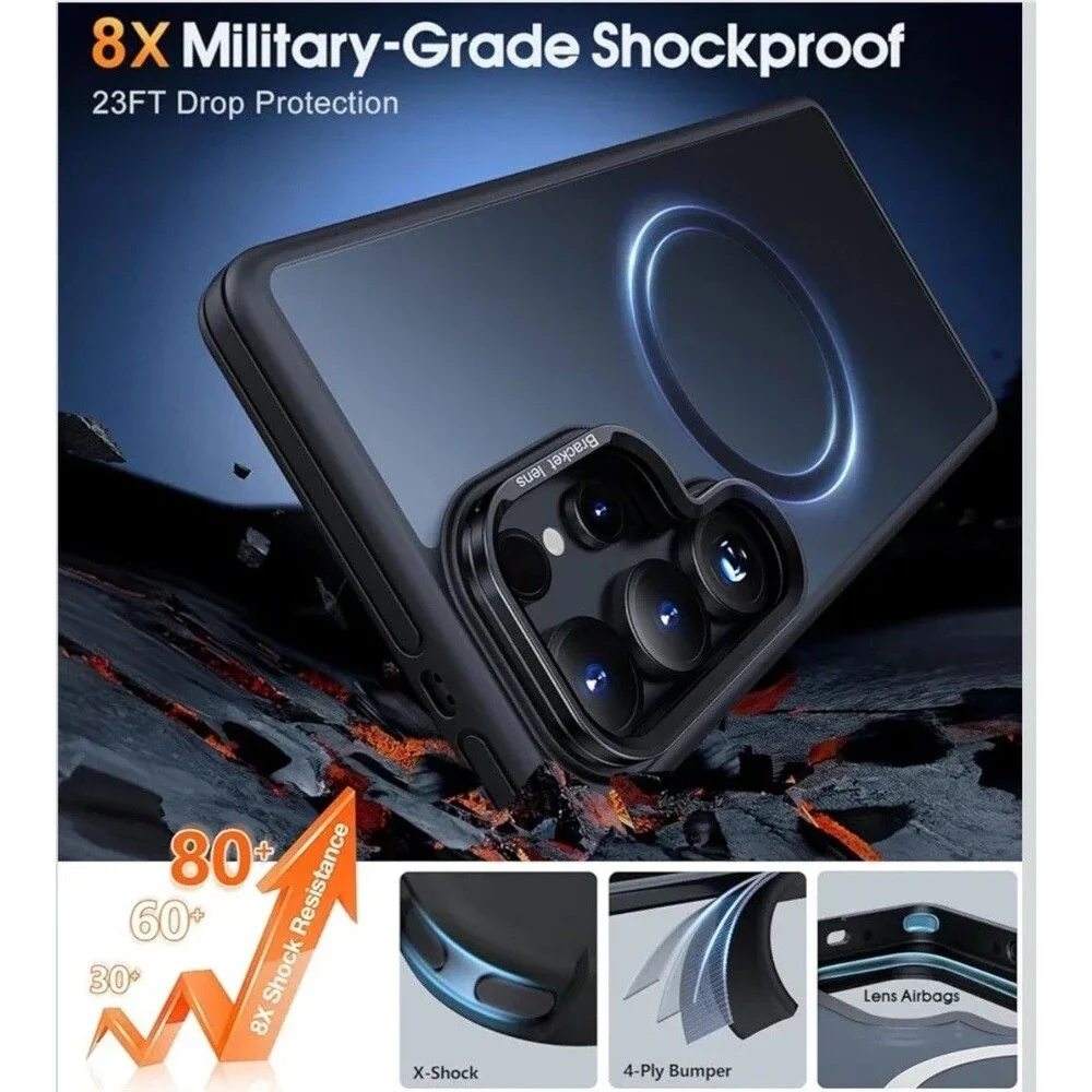 JAME Only for Samsung Galaxy S25 Ultra Case, [Compatible with Magsafe] Stand